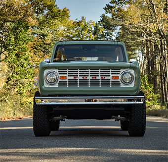 Ford Bronco In Forest
