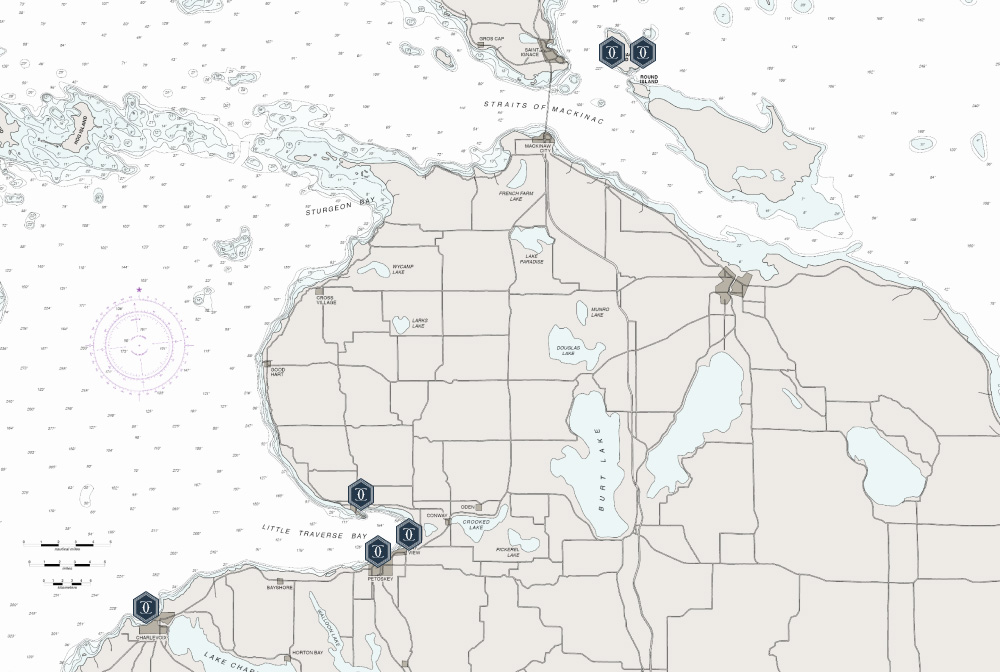 Map Of The Cotton Collection Hotels In Michigan